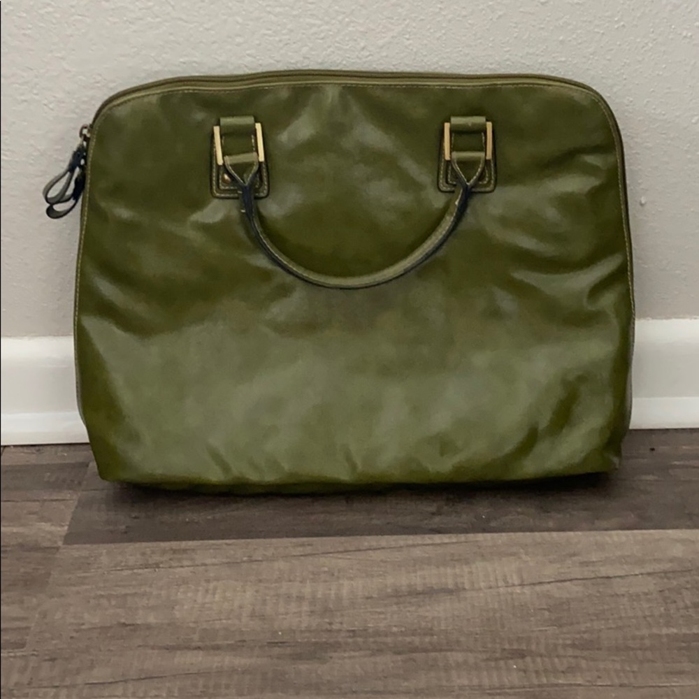 Worthington olive bag/laptop case